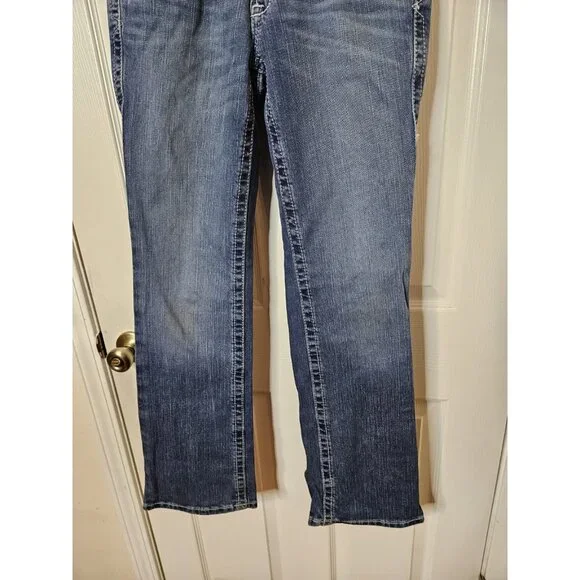 ARIAT Womens FR Mid Rise Boot Leg Jeans Size 25x30 Blue Cowgirl Workwear 25s - Picture 6 of 11